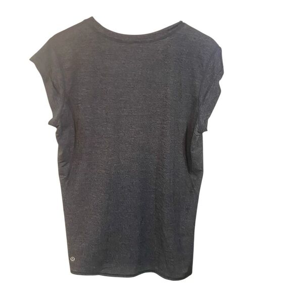 Lululemon athletica size 12 gray athletic shirt sleeve tshirt - Picture 3 of 4